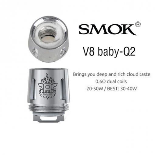 Smoke TFV8 Baby Q2 0.4 Coils