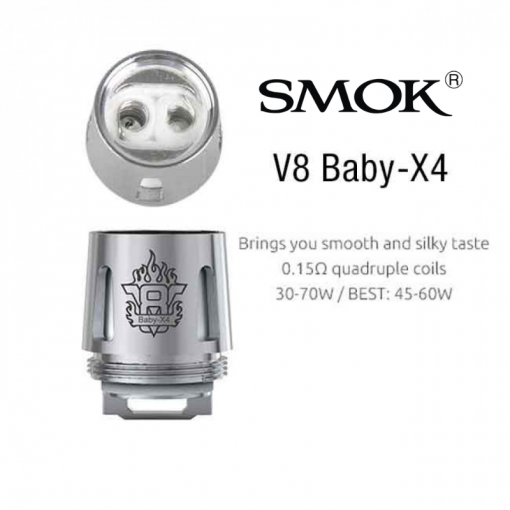 Smoke TFV8 Baby X4 (duple) Coils