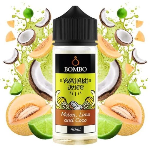 Bombo Wailani Juice Melon Lime And Coco 40/120ml By Bombo